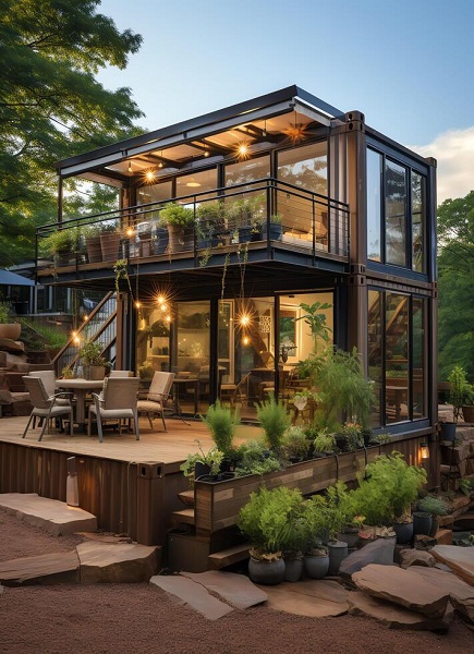 a container home building