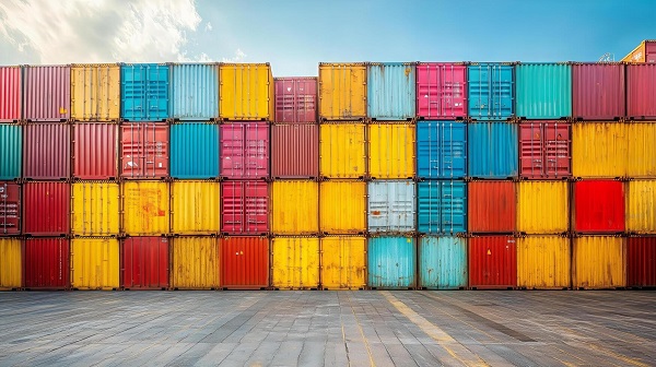 colorful shipping containers