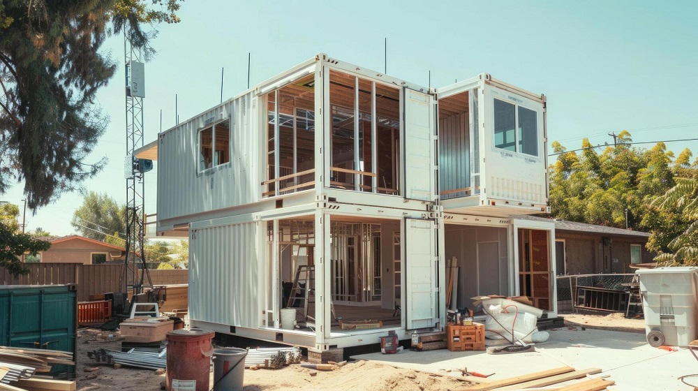shipping container construction